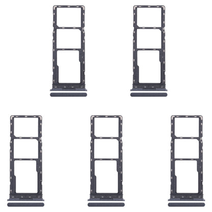 For Infinix Smart 8 HD 5pcs SIM Card Tray + SIM Card Tray + Micro SD Card Tray (Black) by buy2fix