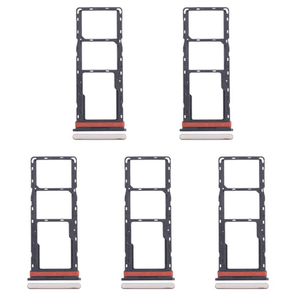 For Infinix Hot 40i X6528B 5pcs SIM Card Tray + SIM Card Tray + Micro SD Card Tray (Gold) by buy2fix