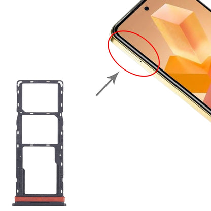 For Infinix Hot 40i X6528B 5pcs SIM Card Tray + SIM Card Tray + Micro SD Card Tray (Gold) by buy2fix