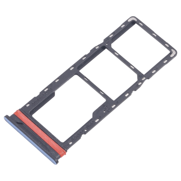For Infinix Hot 40i X6528B 5pcs SIM Card Tray + SIM Card Tray + Micro SD Card Tray (Blue) by buy2fix
