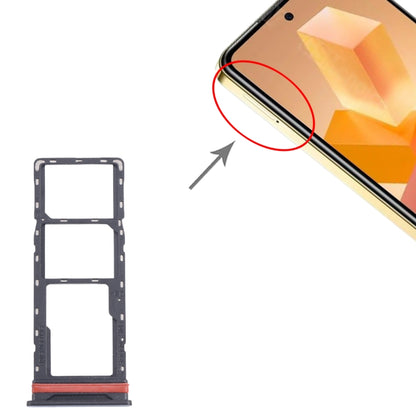 For Infinix Hot 40i X6528B 5pcs SIM Card Tray + SIM Card Tray + Micro SD Card Tray (Blue) by buy2fix