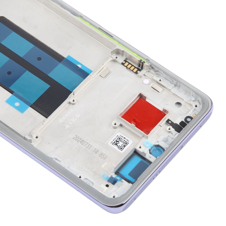 For Xiaomi Redmi Note 14 Pro 5G Original Middle Frame Bezel Plate (Purple) by buy2fix