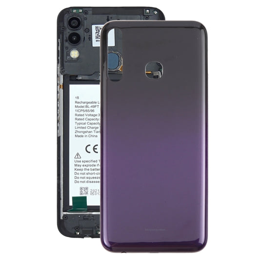 For Infinix Hot 8 Lite X650 Original Battery Back Cover(Purple) by buy2fix