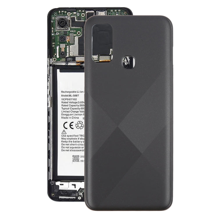For Infinix Hot 9 Play X680 Original Battery Back Cover(Black) by buy2fix