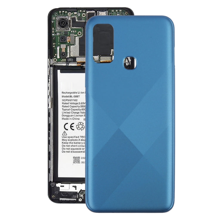 For Infinix Hot 9 Play X680 Original Battery Back Cover(Blue) by buy2fix