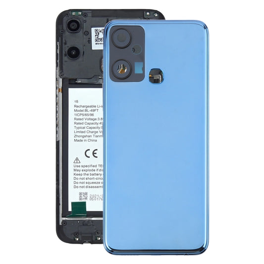 For Infinix Smart 6 Plus India X6823 Original Battery Back Cover(Blue) by buy2fix