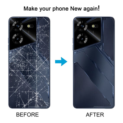 For Tecno Pova 5 4G Original Battery Back Cover(Blue) by buy2fix
