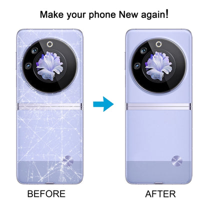 For Tecno Phantom V Flip Original Battery Back Cover(Purple) by buy2fix