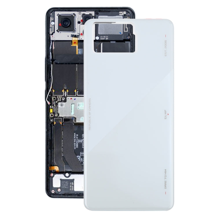 For Asus ROG Phone 8 Pro AI2401 AI2401_A Global Original Glass Battery Back Cover(Grey) by buy2fix
