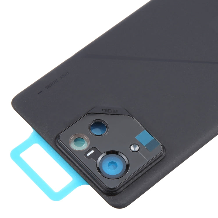 For Asus ROG Phone 8 Pro AI2401 AI2401_A Global Original Glass Battery Back Cover with Camera Frame(Matte Black) by buy2fix