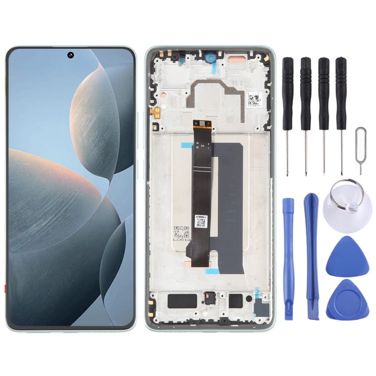 For Xiaomi Redmi K70E Original LCD Screen Digitizer Full Assembly with Frame (Green) by buy2fix