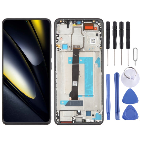 For Xiaomi Poco F6 Original LCD Screen Digitizer Full Assembly with Frame (Black) by buy2fix