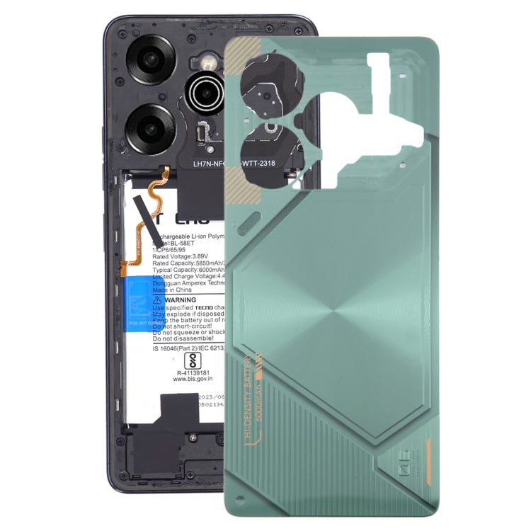 For Tecno Pova 6 Original Battery Back Cover(Green) - Back Cover by buy2fix | Online Shopping UK | buy2fix