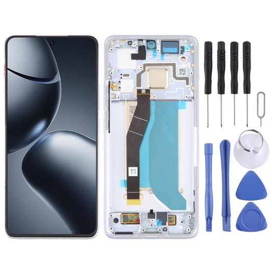 For Xiaomi 14T Pro Original LCD Screen Digitizer Full Assembly with Frame (Blue) by buy2fix
