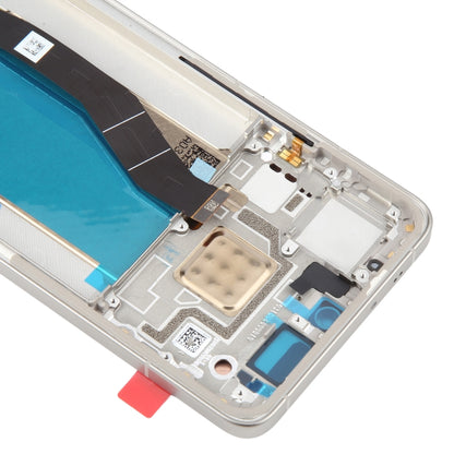 For Xiaomi 14T Pro Original LCD Screen Digitizer Full Assembly with Frame (White) by buy2fix