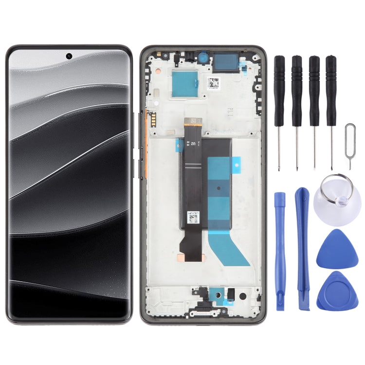 For Xiaomi Redmi Note 14 Pro 5G Original LCD Screen Digitizer Full Assembly with Frame (Black) by buy2fix