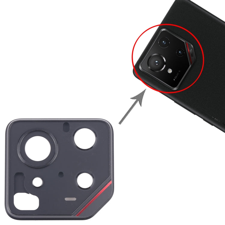 For ASUS ROG Phone 9 5G Back Camera Lens Frame(Red) by buy2fix