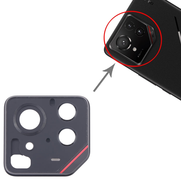 For Asus ROG Phone 9 Pro 5G Back Camera Lens Frame(Red) by buy2fix