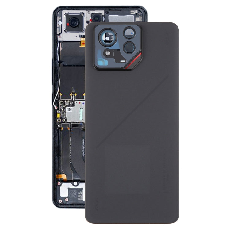 For Asus ROG Phone 9 Pro 5G Original Glass Battery Back Cover with Camera Frame(Matte Black) by buy2fix