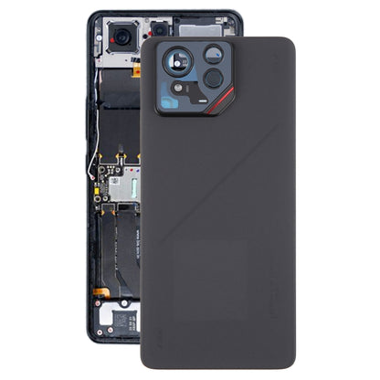 For Asus ROG Phone 9 Pro 5G Original Glass Battery Back Cover with Camera Frame(Matte Black) by buy2fix