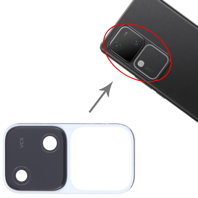 For vivo V30 5G Original Rear Camera Lens Cover (White) by buy2fix