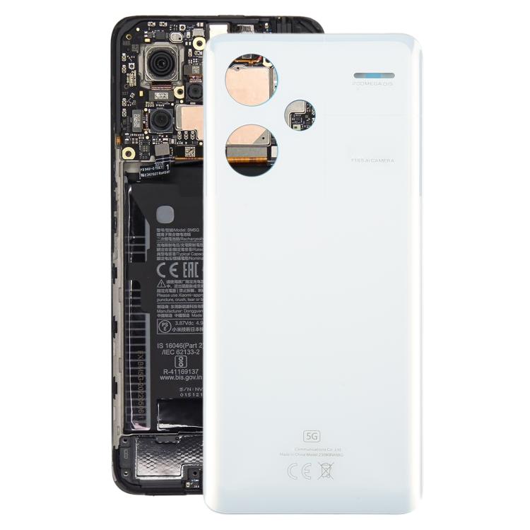 For Xiaomi Redmi Note 13 Pro+ 5G OEM Battery Back Cover(White) - Back Cover by buy2fix | Online Shopping UK | buy2fix