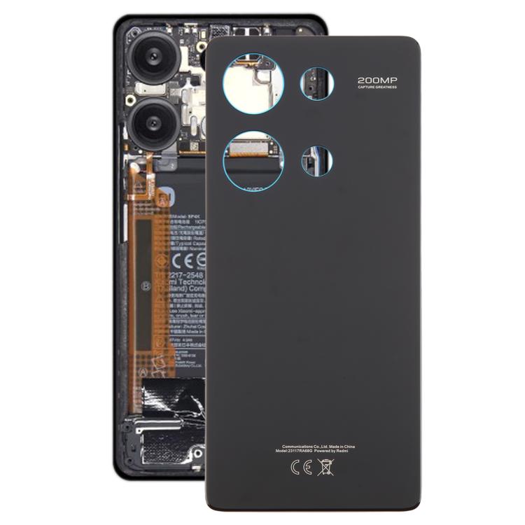 For Xiaomi Redmi Note 13 Pro 4G OEM Battery Back Cover(Black) - Back Cover by buy2fix | Online Shopping UK | buy2fix