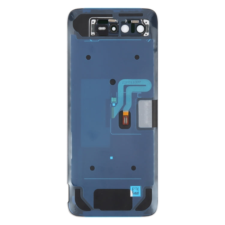 For Asus ROG Phone 6 Pro AI2201-D Glass Battery Back Cover with NFC/LCD(White) by buy2fix