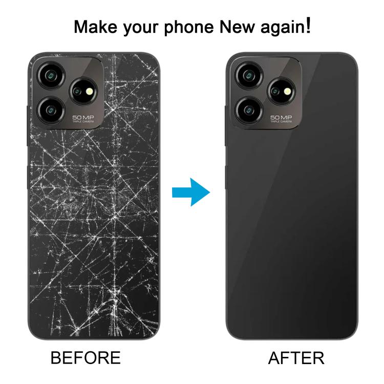 For ZTE Blade V50 Design 4G Glass Battery Back Cover(Purple) - For ZTE by buy2fix | Online Shopping UK | buy2fix