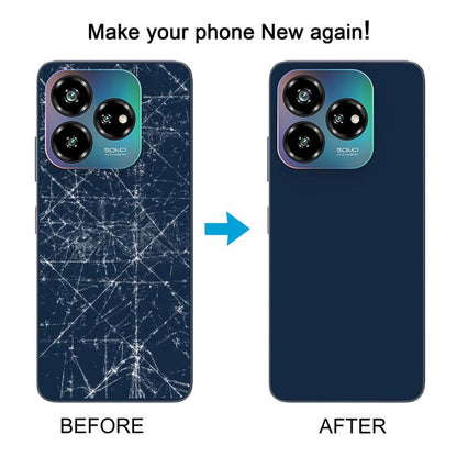 For ZTE Axon 60 Lite Z2356 Glass Battery Back Cover with Middle Frame / Camera Lens Cover(Purple) - For ZTE by buy2fix | Online Shopping UK | buy2fix