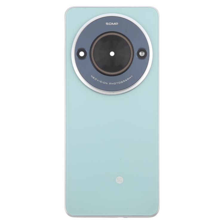 For ZTE Blade A75 5G Z2357N / Blade V60 Smart Glass Battery Back Cover with Middle Frame / Camera Lens Cover(Green) - For ZTE by buy2fix | Online Shopping UK | buy2fix