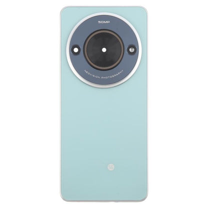 For ZTE Blade A75 5G Z2357N / Blade V60 Smart Glass Battery Back Cover with Middle Frame / Camera Lens Cover(Green) - For ZTE by buy2fix | Online Shopping UK | buy2fix