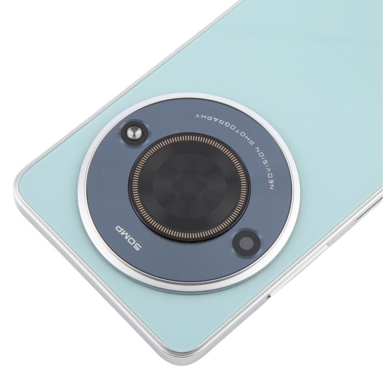 For ZTE Blade A75 5G Z2357N / Blade V60 Smart Glass Battery Back Cover with Middle Frame / Camera Lens Cover(Green) - For ZTE by buy2fix | Online Shopping UK | buy2fix