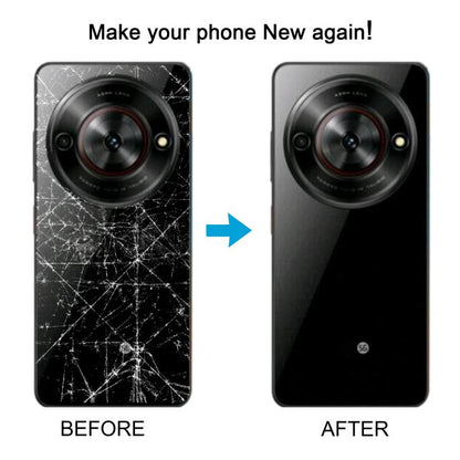 For ZTE Blade A75 5G Z2357N / Blade V60 Smart Glass Battery Back Cover with Middle Frame / Camera Lens Cover(Green) - For ZTE by buy2fix | Online Shopping UK | buy2fix