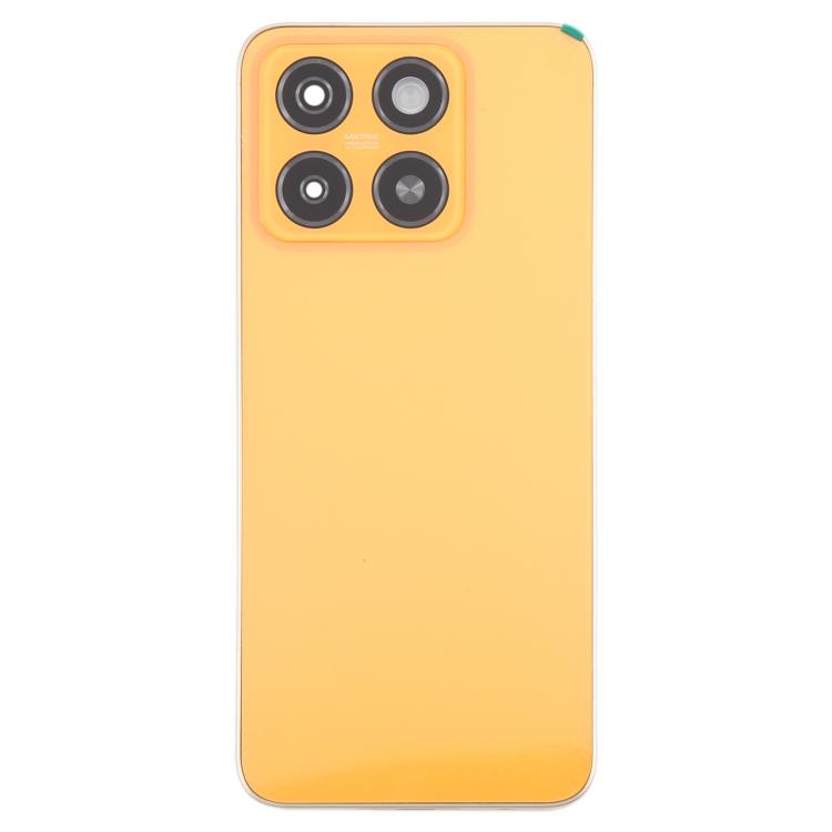 For ZTE Blade A55 Z2450 Battery Back Cover with Middle Frame / Camera Lens Cover(Orange) - For ZTE by buy2fix | Online Shopping UK | buy2fix