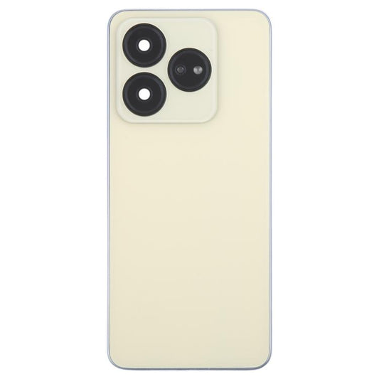 For ZTE Blade V60 Design Z2350 Glass Battery Back Cover with Middle Frame / Camera Lens Cover(Gold) - For ZTE by buy2fix | Online Shopping UK | buy2fix