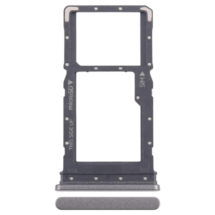 For Nokia C110 Original SIM Card Tray + Micro SD Card Tray (Black) - Card Tray by buy2fix | Online Shopping UK | buy2fix