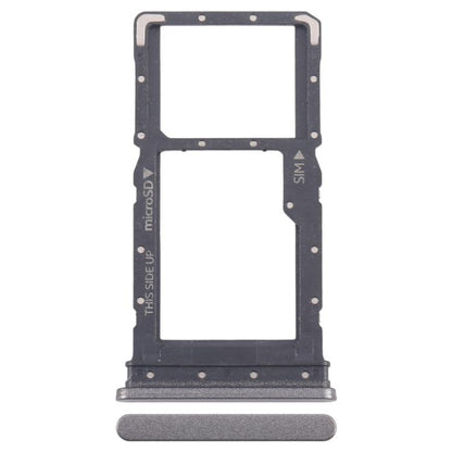 For Nokia C110 Original SIM Card Tray + Micro SD Card Tray (Black) - Card Tray by buy2fix | Online Shopping UK | buy2fix