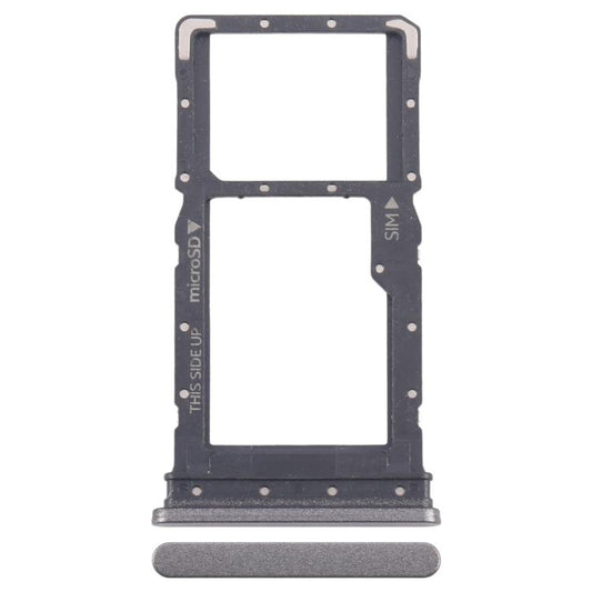 For Nokia C110 Original SIM Card Tray + Micro SD Card Tray (Black) - Card Tray by buy2fix | Online Shopping UK | buy2fix
