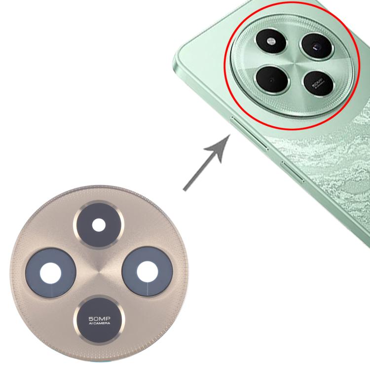 For Xiaomi Poco C75 4G Original Rear Camera Lens Cover (Gold) - Camera by buy2fix | Online Shopping UK | buy2fix