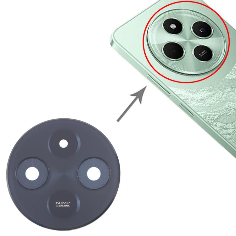 For Xiaomi Poco C75 5G Original Rear Camera Lens Cover (Black) - Camera by buy2fix | Online Shopping UK | buy2fix