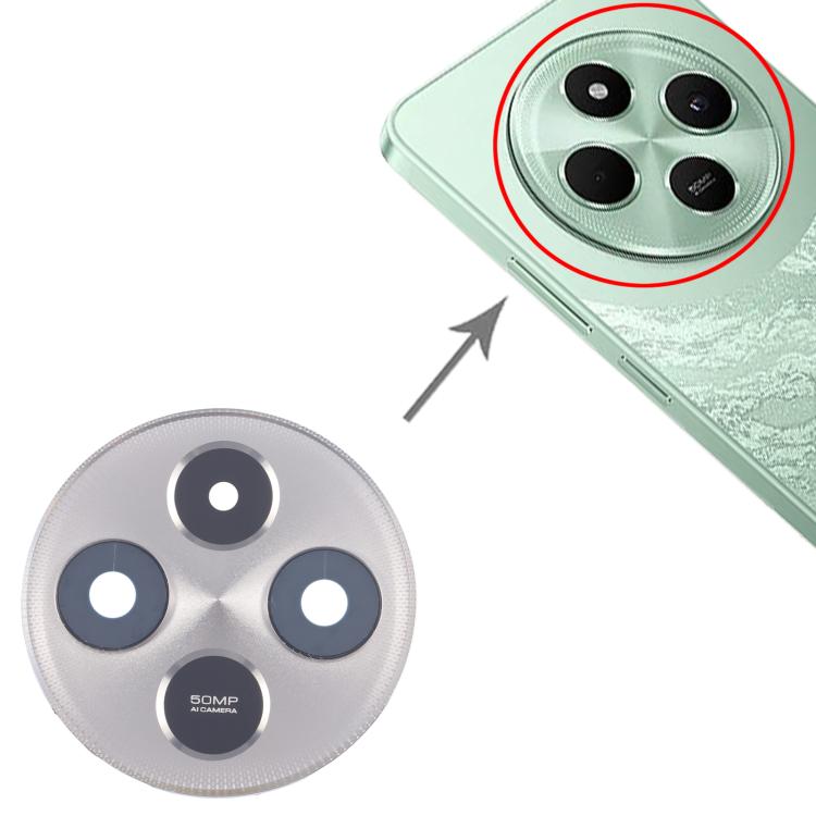 For Xiaomi Poco C75 5G Original Rear Camera Lens Cover (Silver) - Camera by buy2fix | Online Shopping UK | buy2fix
