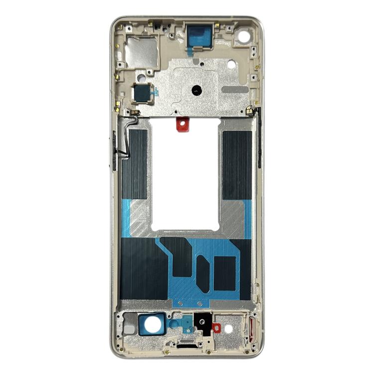 For OPPO Reno7 Pro 5G Front Housing LCD Frame Bezel Plate (Gold) by buy2fix
