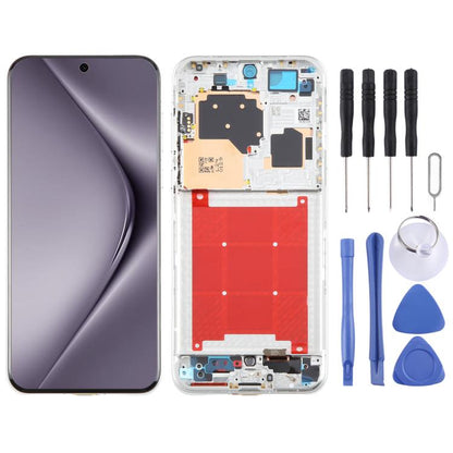 For Huawei Pura 70 Pro Original LCD Screen Digitizer Full Assembly with Frame (Silver) - LCD Screen by buy2fix | Online Shopping UK | buy2fix
