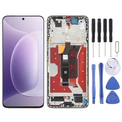 For Honor 300 Original LCD Screen Digitizer Full Assembly with Frame (Silver) - LCD Screen by buy2fix | Online Shopping UK | buy2fix