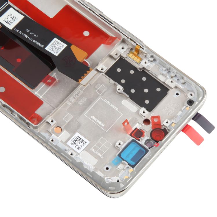 For Honor 90 Pro Original LCD Screen Digitizer Full Assembly with Frame (Silver) - LCD Screen by buy2fix | Online Shopping UK | buy2fix