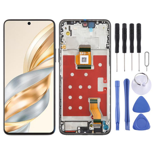 For Honor X60 Original LCD Screen Digitizer Full Assembly with Frame (Black) - LCD Screen by buy2fix | Online Shopping UK | buy2fix