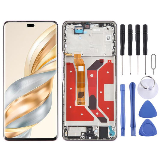 For Honor X60 Pro Original LCD Screen Digitizer Full Assembly with Frame (Purple) - LCD Screen by buy2fix | Online Shopping UK | buy2fix