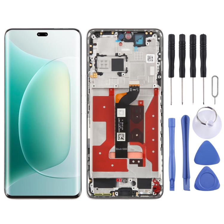 For Honor 300 Pro Original LCD Screen Digitizer Full Assembly with Frame (Silver) - LCD Screen by buy2fix | Online Shopping UK | buy2fix
