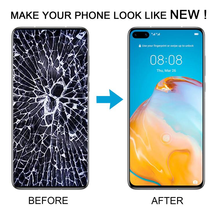 For Huawei P40 TFT LCD Screen Digitizer Full Assembly with Frame, Not Supporting Fingerprint Identification (Pink) - LCD Screen by buy2fix | Online Shopping UK | buy2fix